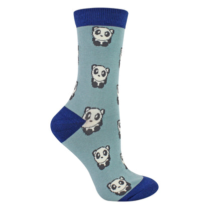 1 Pack Ladies Novelty Duck Egg Pandas Bamboo Socks