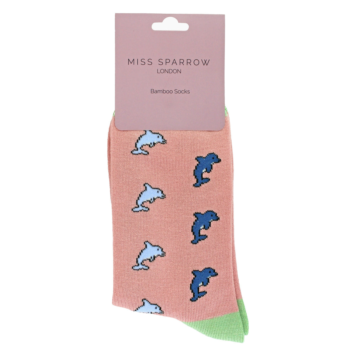 Ladies Dolphins Novelty Patterned Bamboo Socks