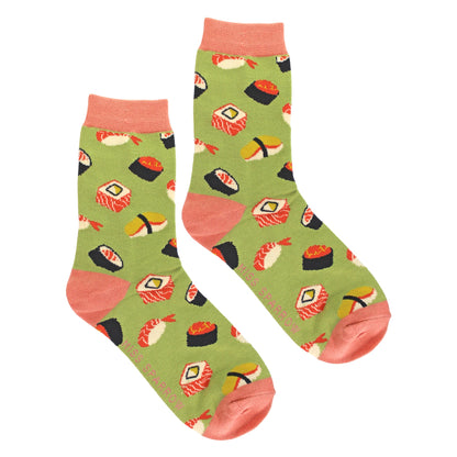 Ladies Sushi Novelty Patterned Bamboo Socks