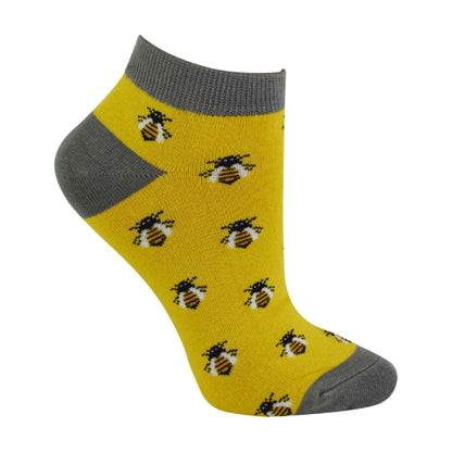 1 Pack Ladies Novelty Animal Themed Bamboo Trainer Socks