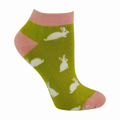 1 Pack Ladies Novelty Animal Themed Bamboo Trainer Socks