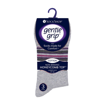 6 Pack Ladies Non Elastic Novelty Design Socks