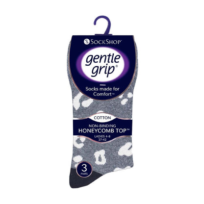 6 Pack Ladies Non Elastic Novelty Design Socks