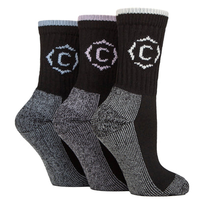Ladies Heavy Duty Durable Cushioned Hiking Socks with Reinforced Heel & Toe