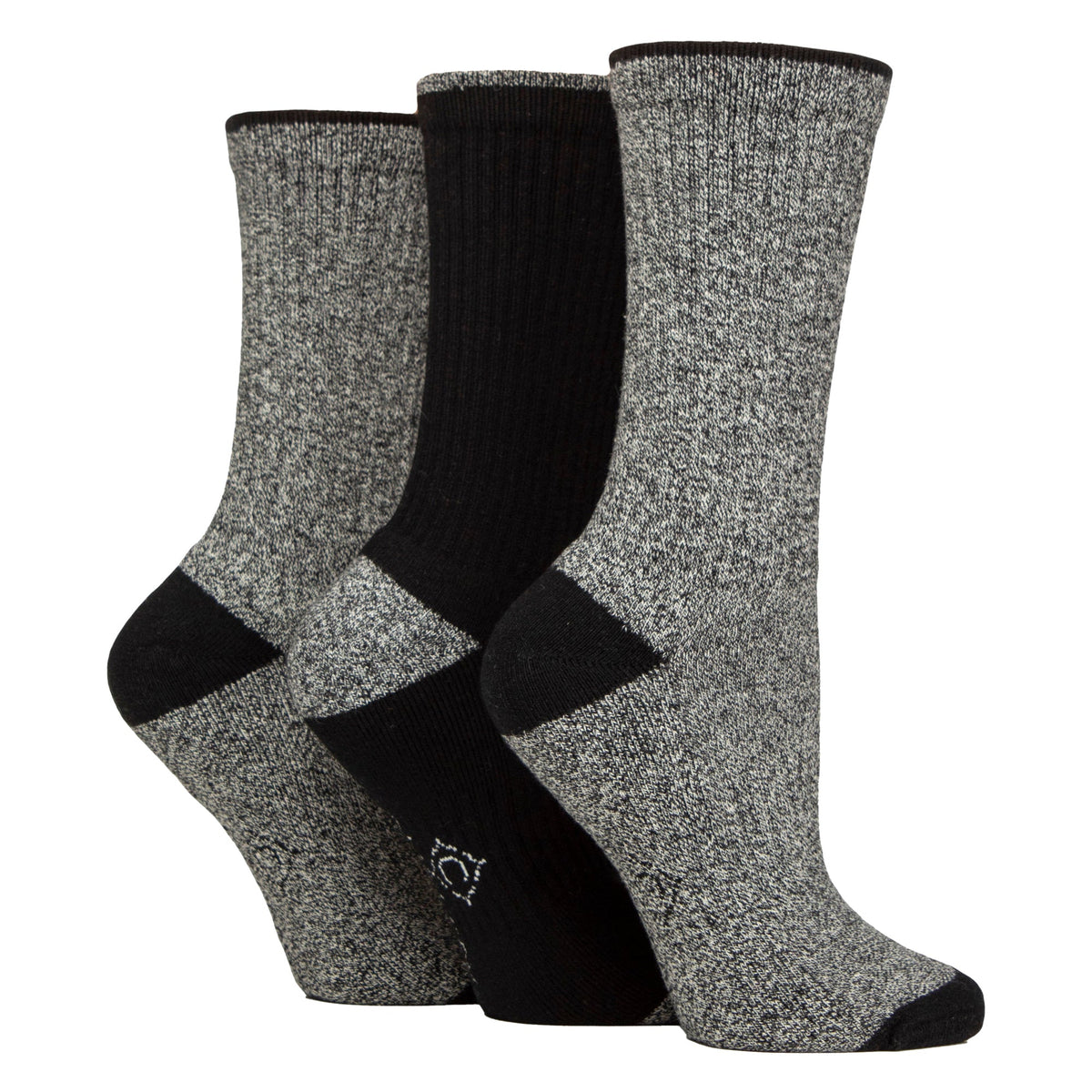3 Pairs Ladies Water Repellent Midweight Outdoor Socks for Hiking & Walking