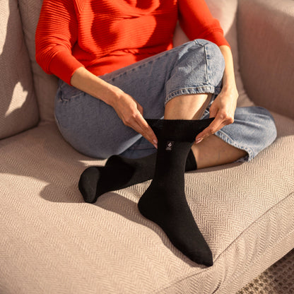 Ladies Non-binding Thermal HoneyComb Top Socks