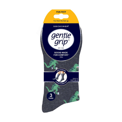 6 Pairs Mens Non Elastic Patterned Socks