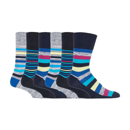 6 Pack Mens Cotton Rich Non Elastic Socks