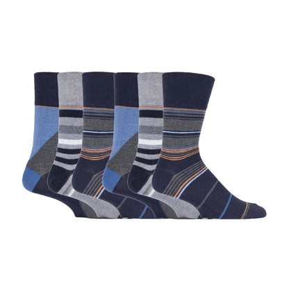 6 Pack Mens Non Elastic HoneyComb Cotton Socks