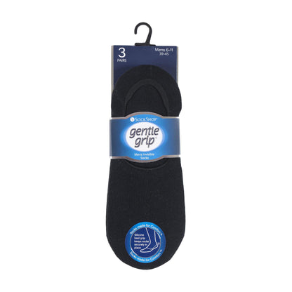 6 Pack Mens Invisible No Show Socks with Silicone Grip