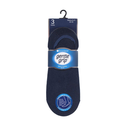 6 Pack Mens Invisible No Show Socks with Silicone Grip