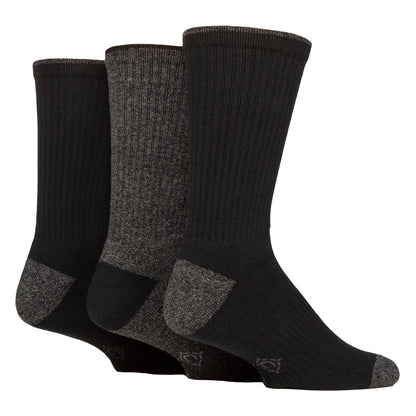 3 Pairs Mens Water Repellent Midweight Outdoor Socks for Hiking & Walking