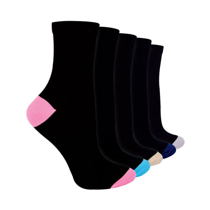 10 Pack Ladies Value Pack Heel & Toe Socks