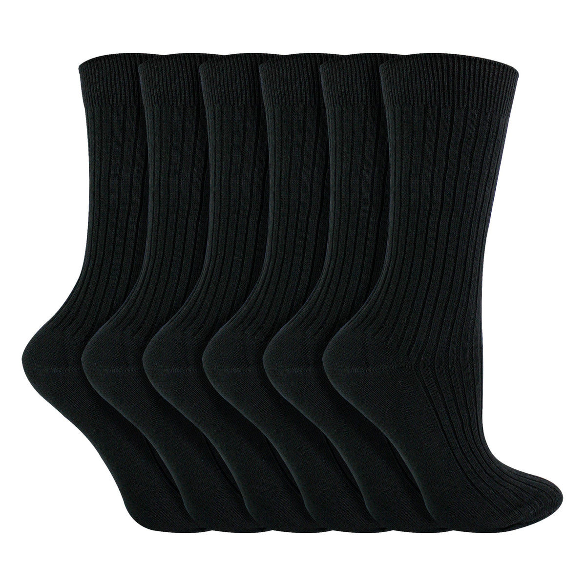 6 Pack Kids 100% Cotton Breathable Socks