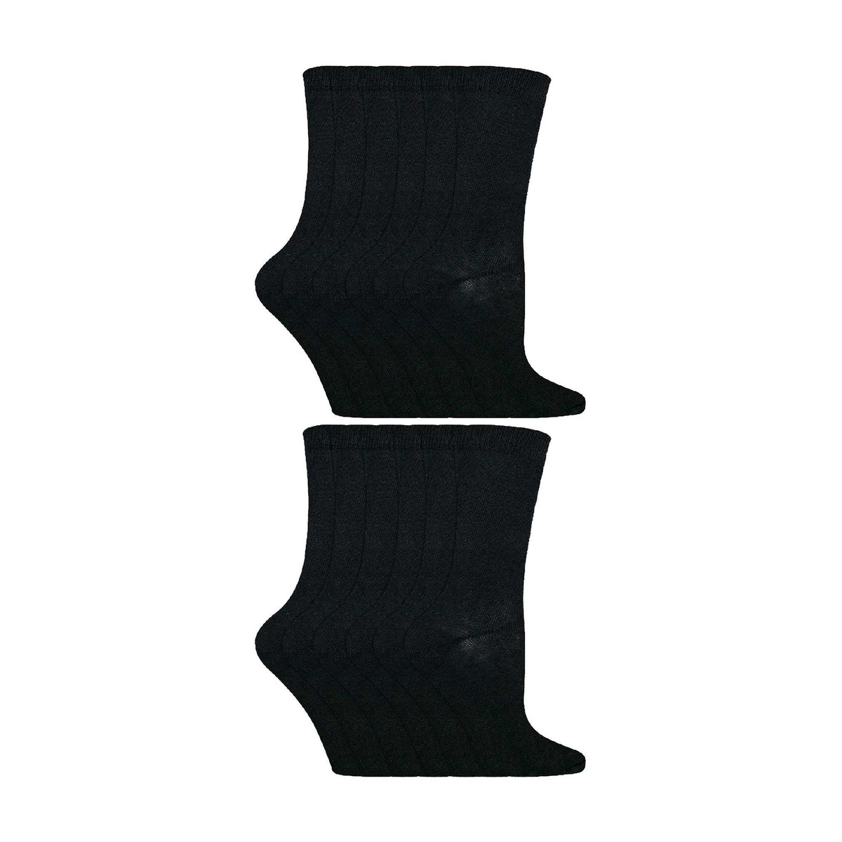 12 Pair Kids Breathable Bamboo Plain Socks for School