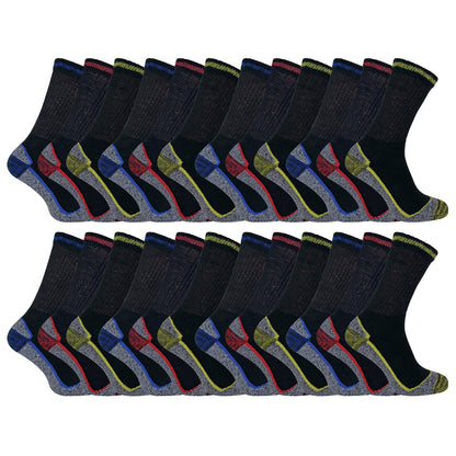 Mens / Ladies Summer Cotton Bamboo Work Socks (Multipack Options)