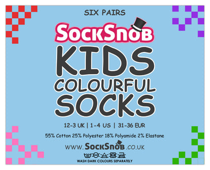 Multipack of Kids Cotton Rich Socks | School Socks for Boys & Girls