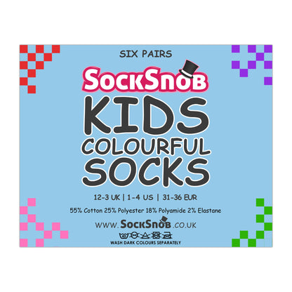 Multipack of Kids Cotton Rich Socks | School Socks for Boys & Girls