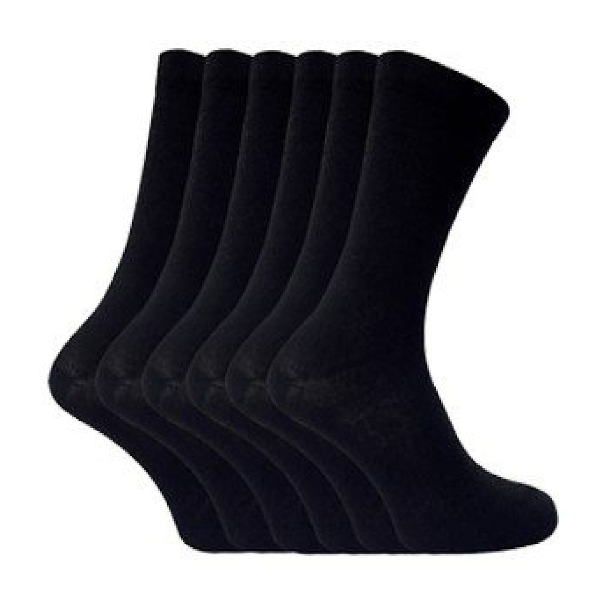 6 Pack Mens Patterned Coloured Soft Cotton Dress Socks
