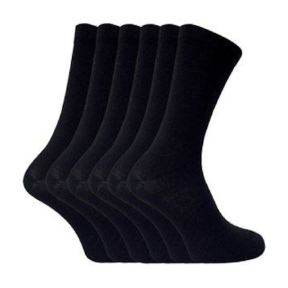 6 Pack Mens Patterned Coloured Soft Cotton Dress Socks