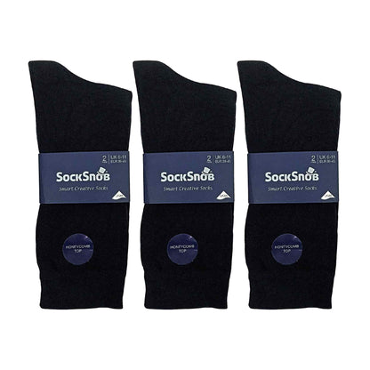6 Pack Mens Colourful Striped Patterned Dress Cotton Socks