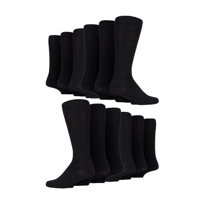 12 Pair Mens Colourful Cotton Striped Patterned Dress Socks