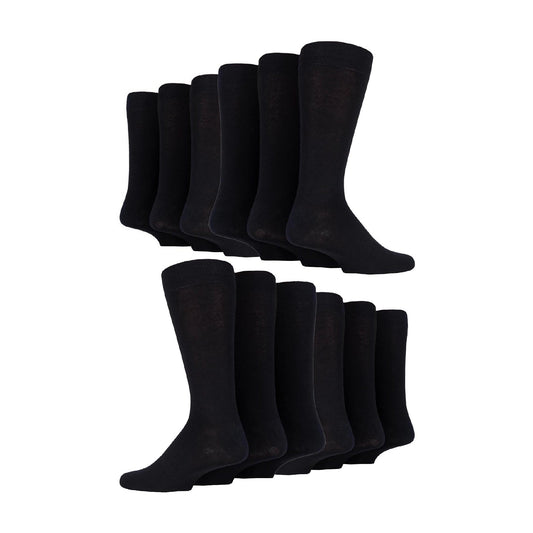 12 Pair Mens Colourful Cotton Striped Patterned Dress Socks