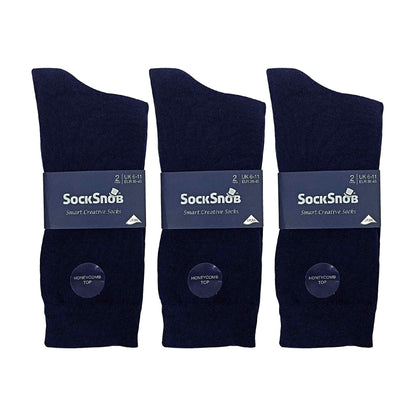 6 Pack Mens Colourful Striped Patterned Dress Cotton Socks