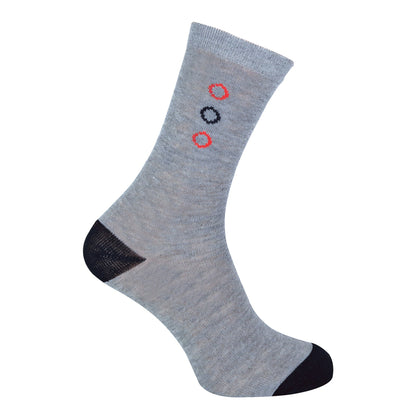 6 Pack Mens Blue Grey Argyle Striped Fashion Dress Socks