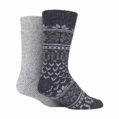 2 Pack Unisex Thick Heavy Winter Warm Wool Hiking Boot Socks
