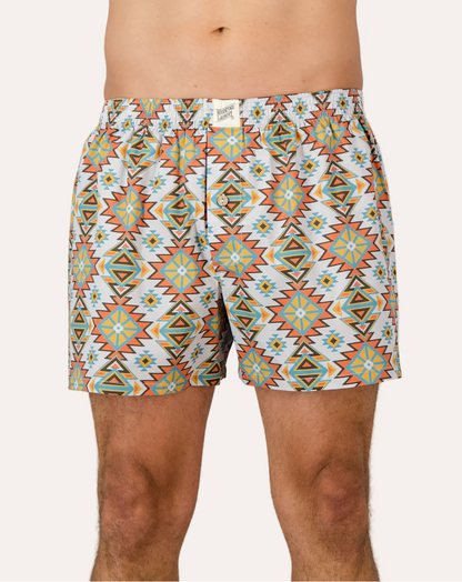 Mens Boxer Shorts - Aztec