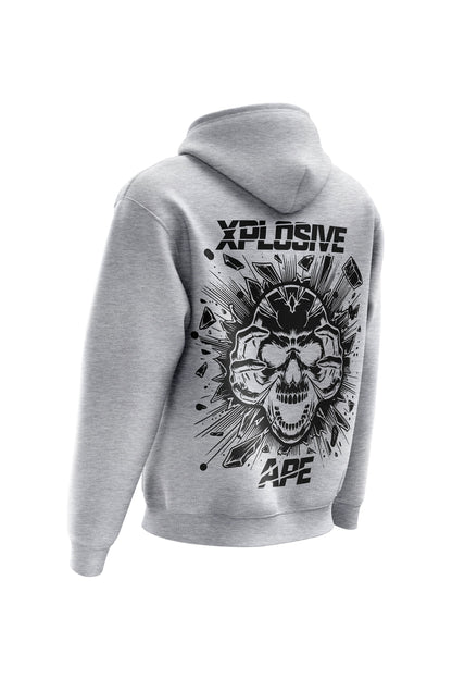 XAPE Shatter Hoodie & Tee Combo - Sports Grey Xplosive Ape