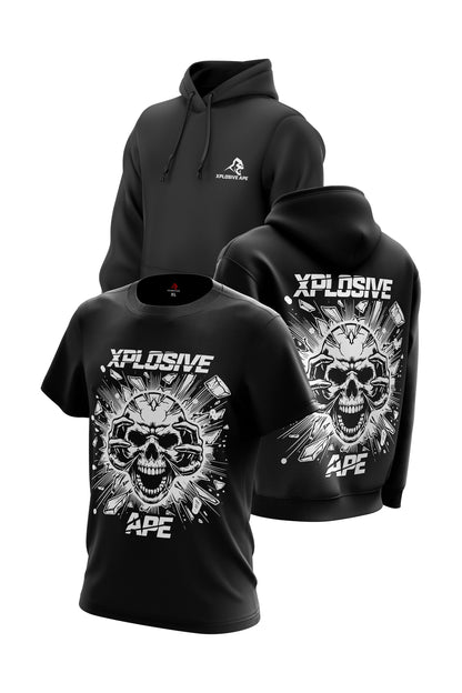 XAPE Shatter Hoodie & Tee Combo - Black Xplosive Ape