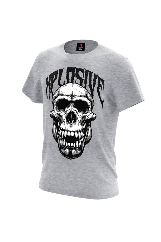 XAPE Skull V1 Tee - Sports Grey Xplosive Ape