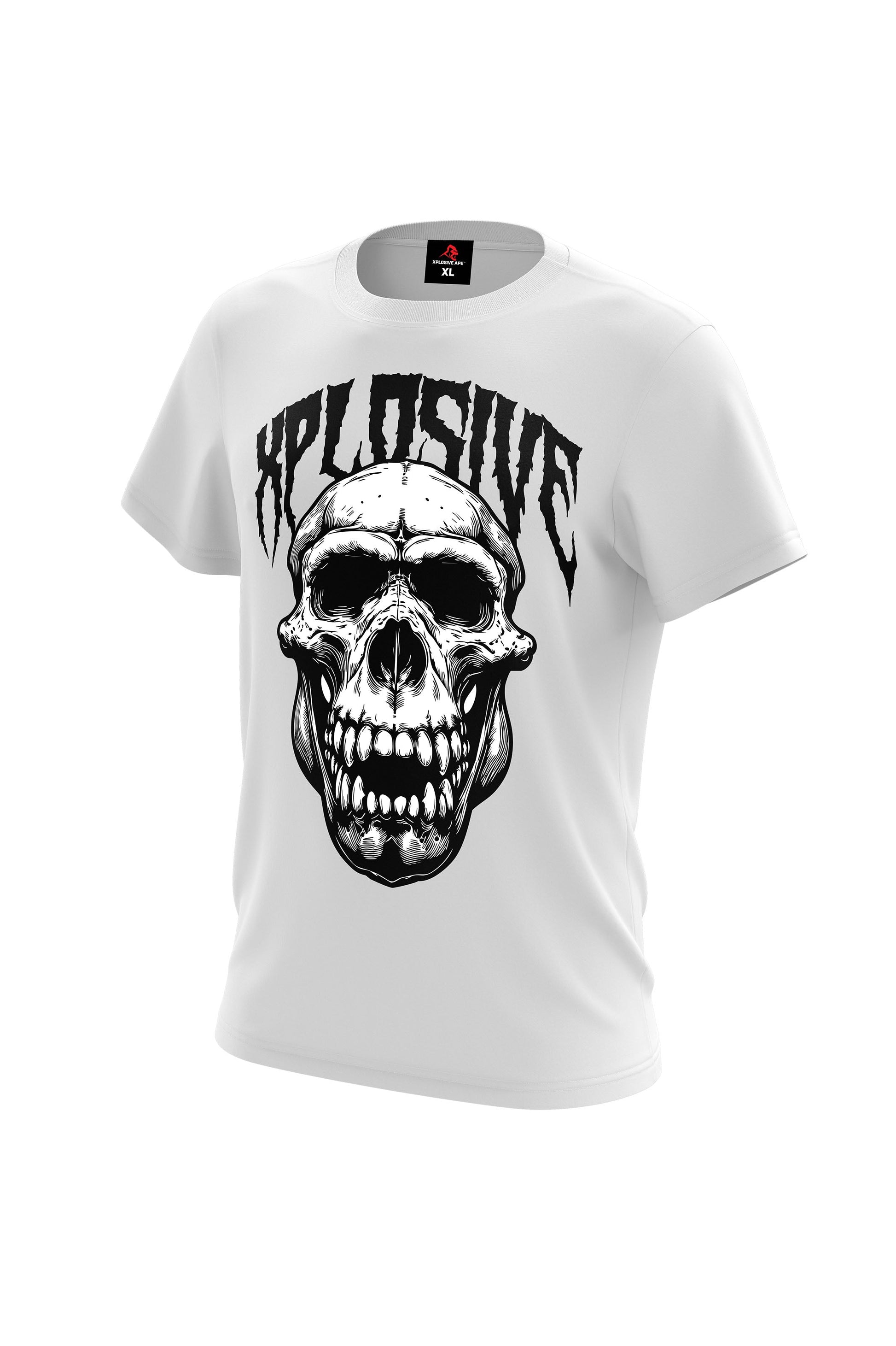 XAPE Skull V1 Tee - White Xplosive Ape