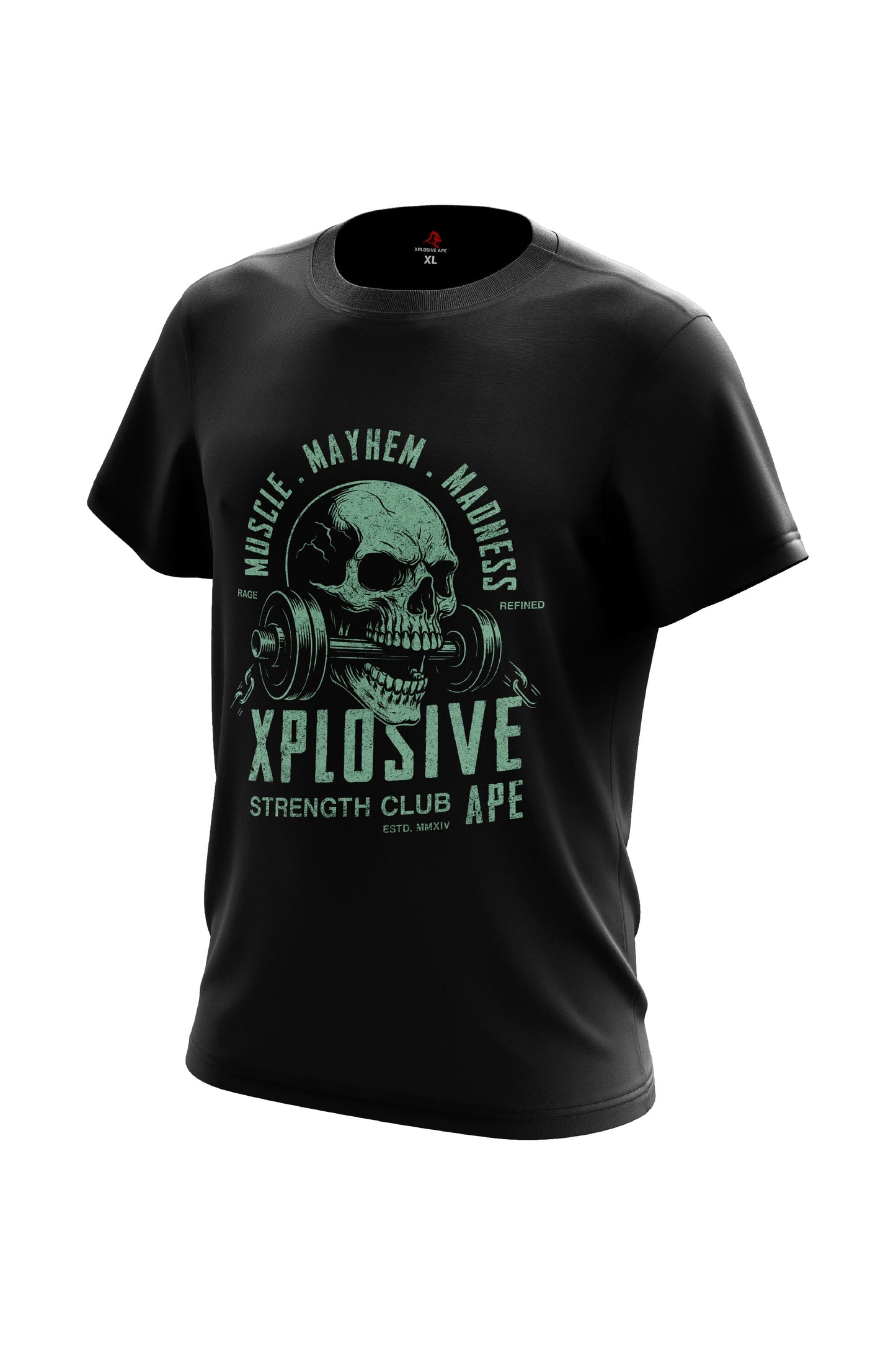 XAPE Skulled & Stacked Tee - Black Xplosive Ape
