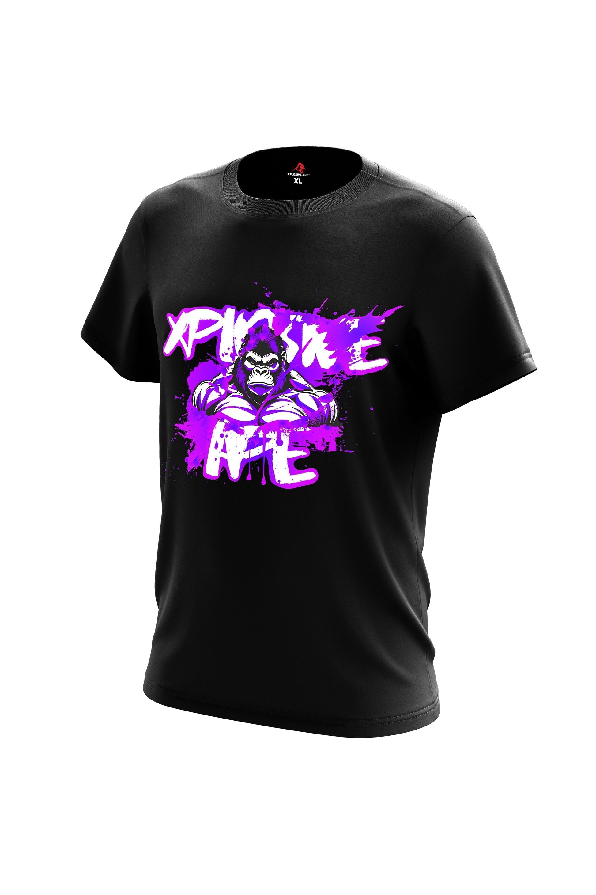 XAPE Splatter Graffiti V1 Tee - Black Xplosive Ape