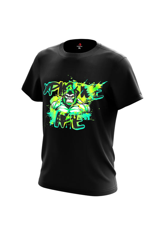 XAPE Splatter Graffiti V2 Tee - Black Xplosive Ape