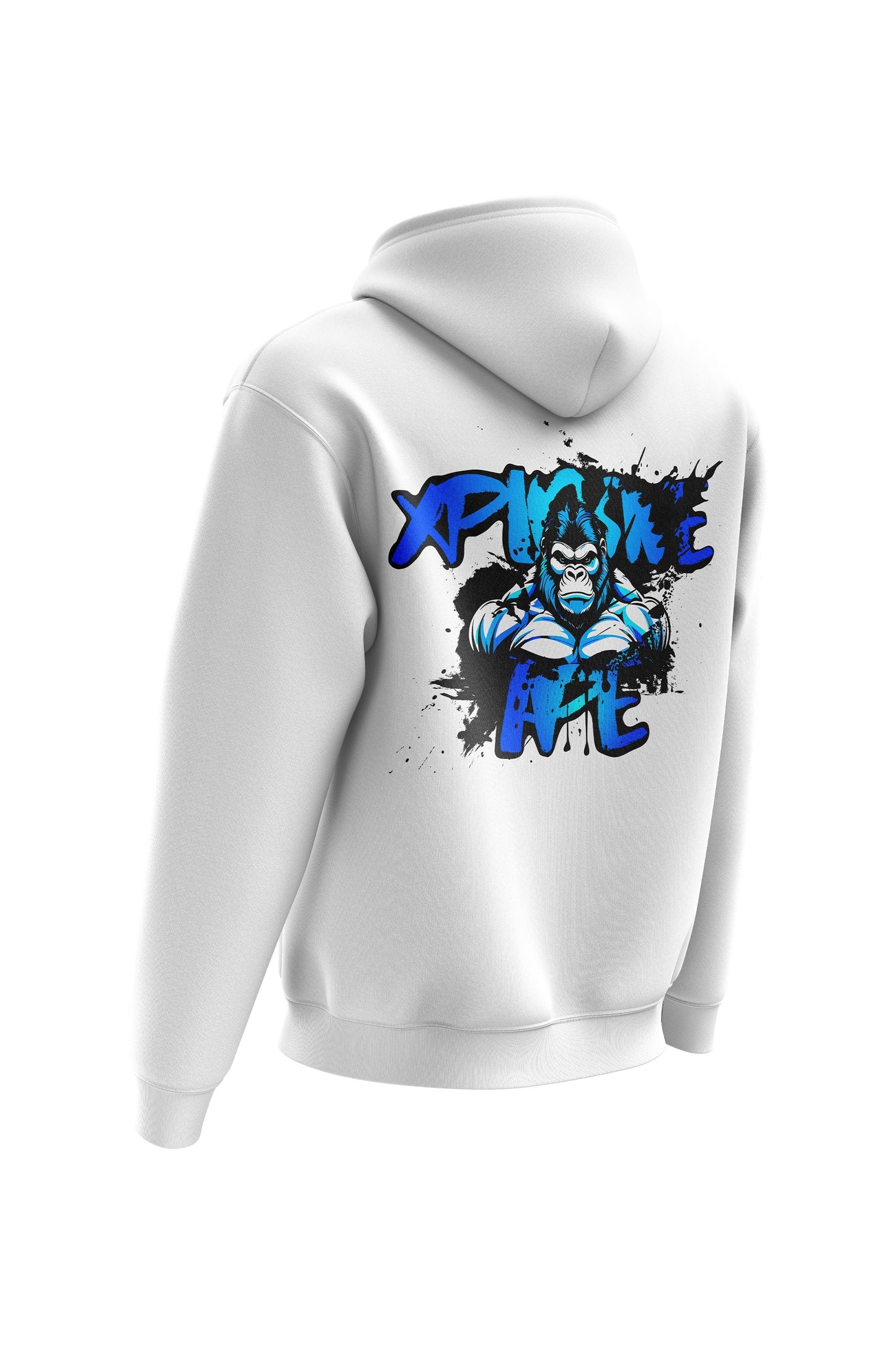 XAPE Splatter Graffiti V4 Hoodie - White Xplosive Ape