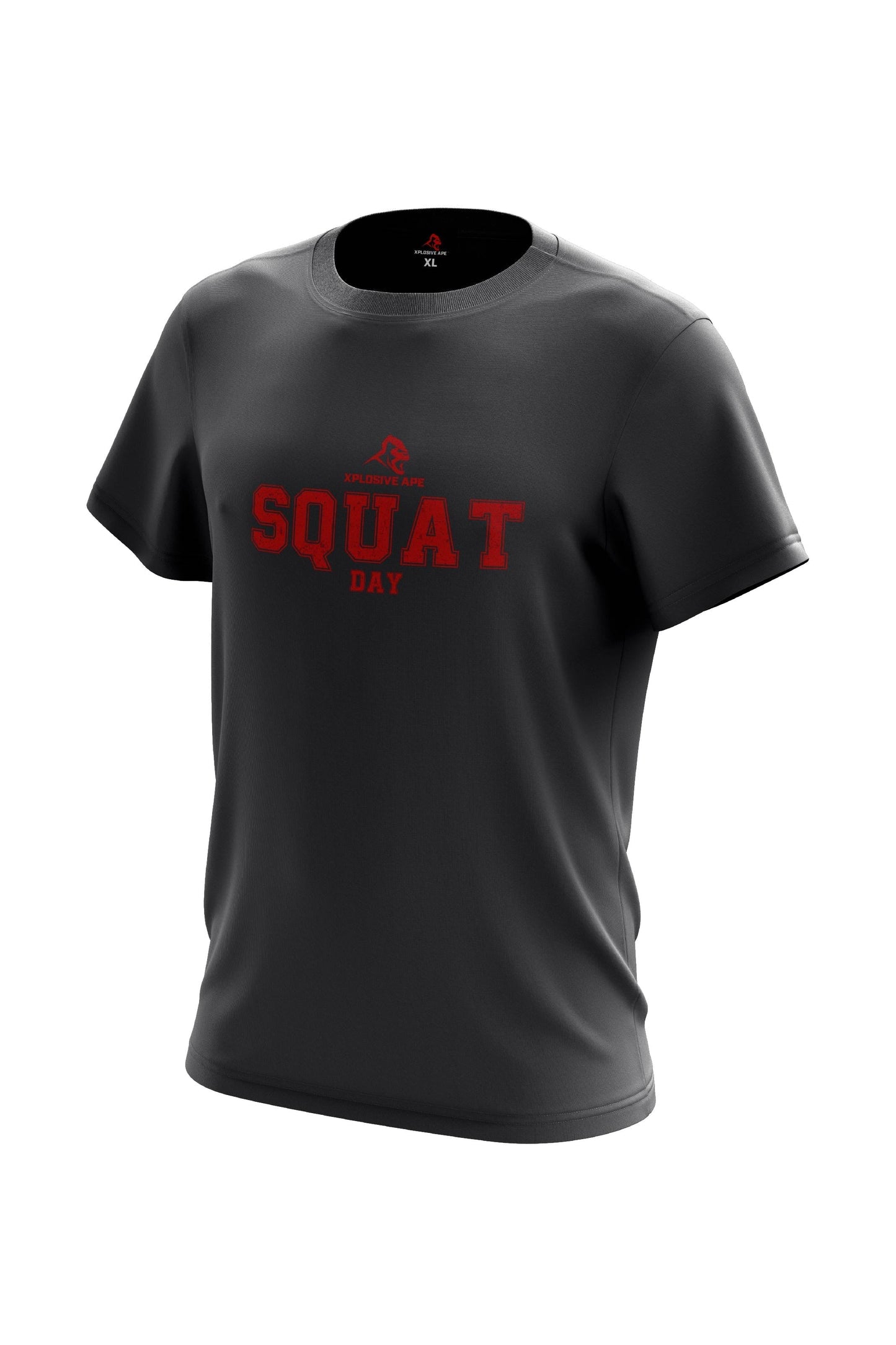 XAPE Squat Day V1 Tee - Charcoal Xplosive Ape