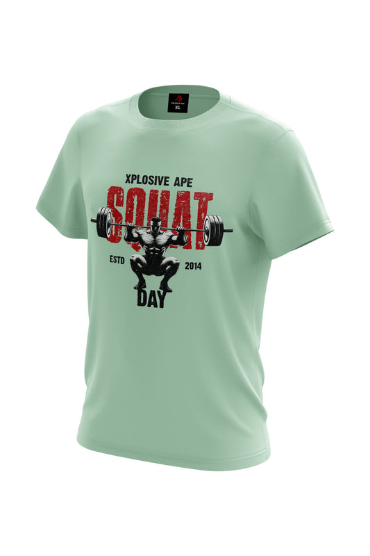 XAPE Squat Day V3 Tee - Mint Green Xplosive Ape