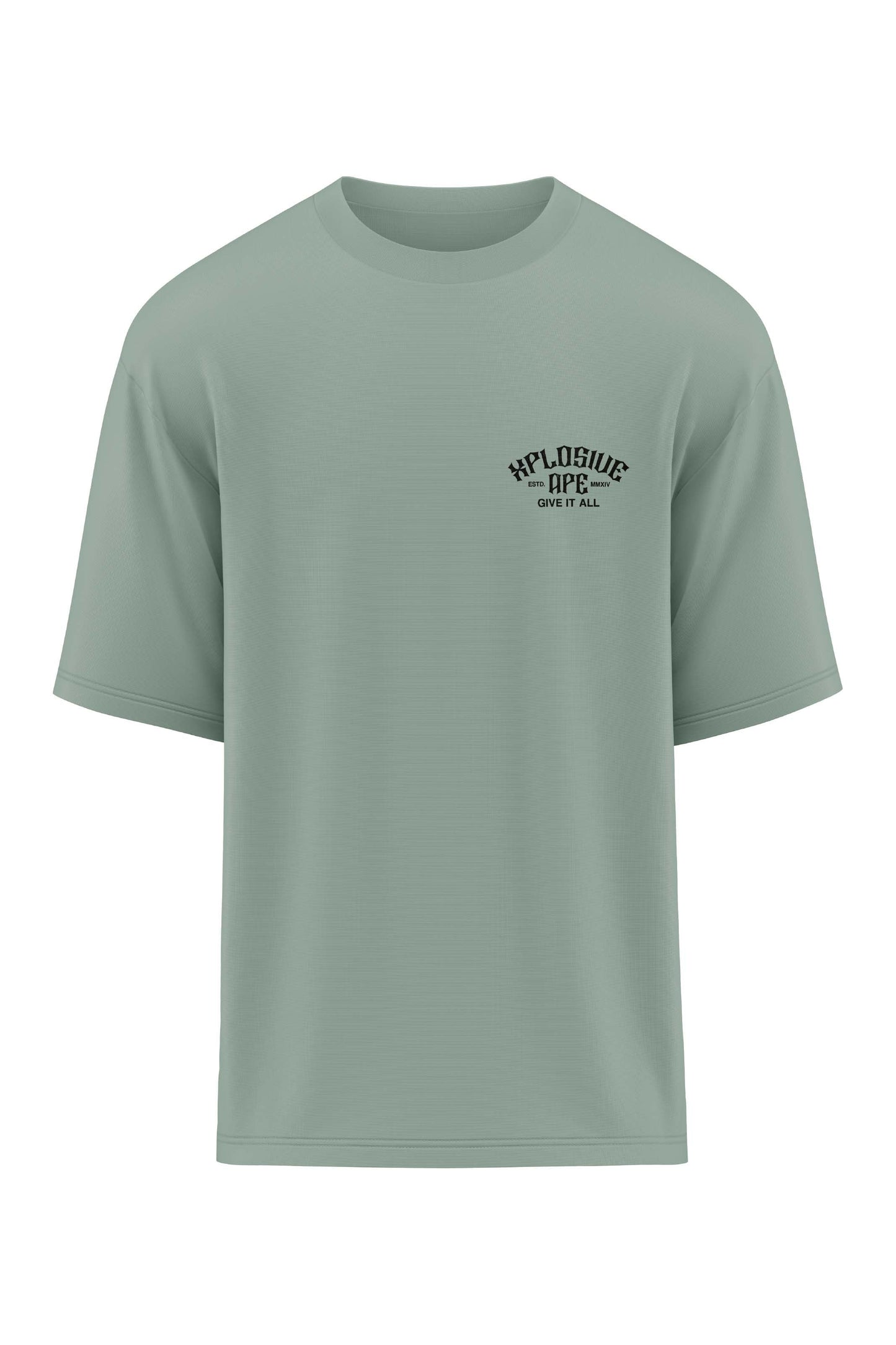 XAPE Staple Oversized Tee - Sage Xplosive Ape