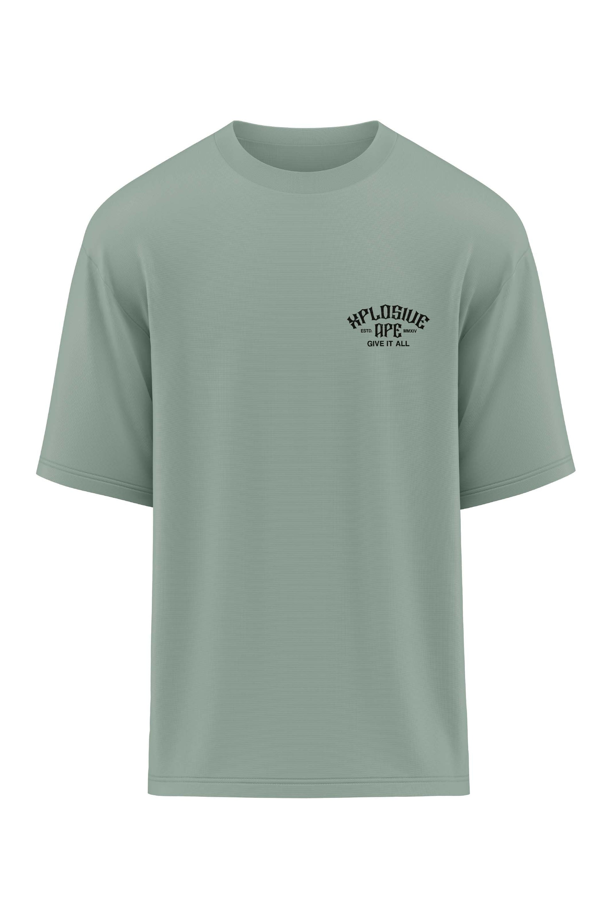 XAPE Staple Oversized Tee - Sage Xplosive Ape