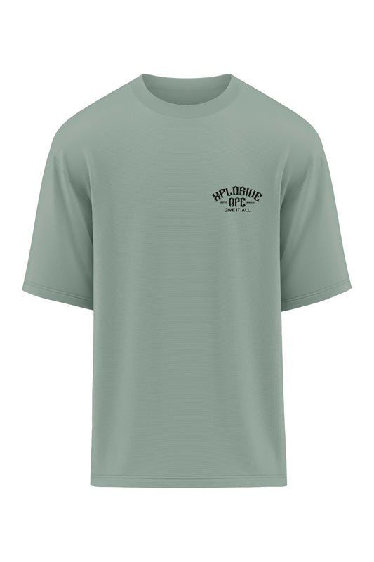 XAPE Staple Oversized Tee - Sage Xplosive Ape