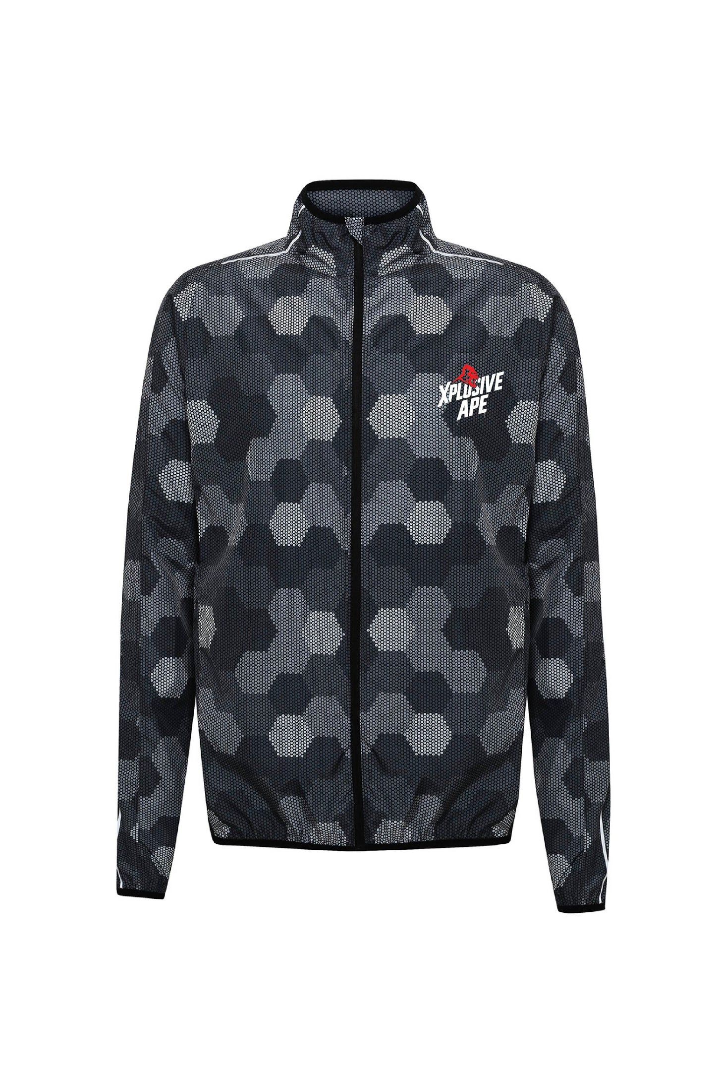 XAPE Stencil Logo Fitness Jacket - Black Xplosive Ape