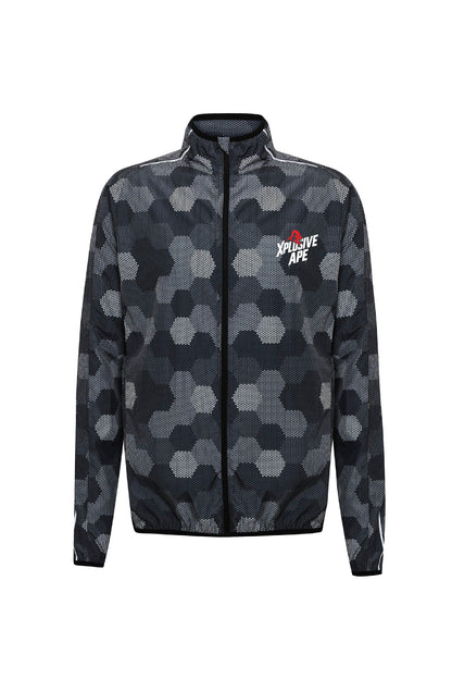 XAPE Stencil Logo Fitness Jacket - Black Xplosive Ape