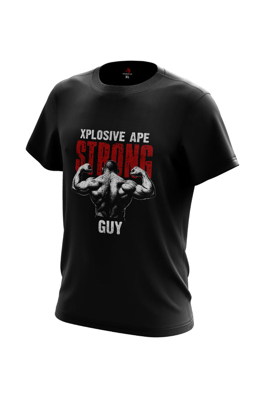 XAPE Strong Guy V3 Tee - Black Xplosive Ape