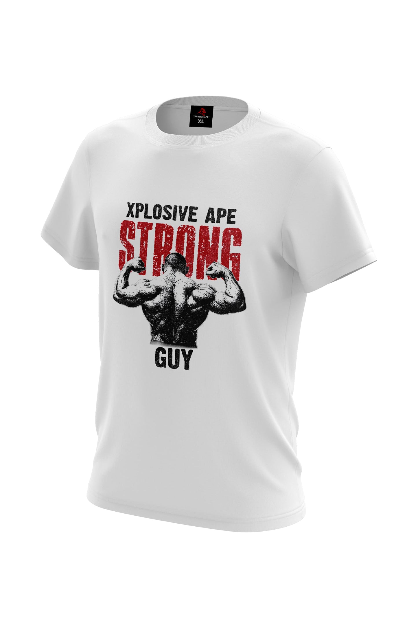 XAPE Strong Guy V3 Tee - White Xplosive Ape