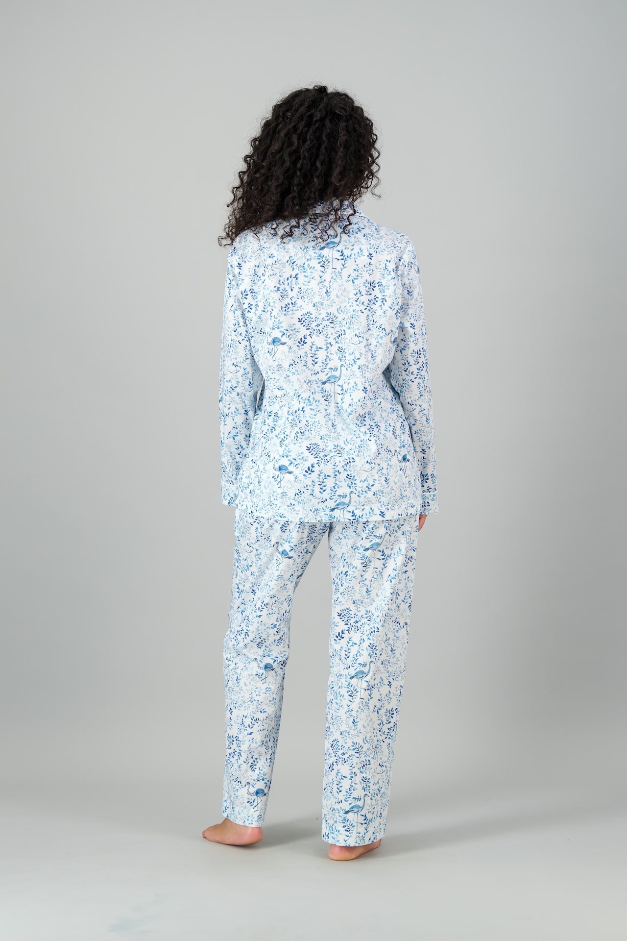 Womens Long Pyjamas - Summer Vines