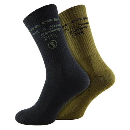 Mens High Quality Scribble Crew Socks
